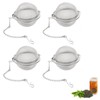 Toulifly Tea Strainer, Tea Infuser for Loose Tea, 4 Pieces