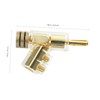 Mipcase 2Pcs Angled Banana Plugs for Speaker Wire Solderless Connector