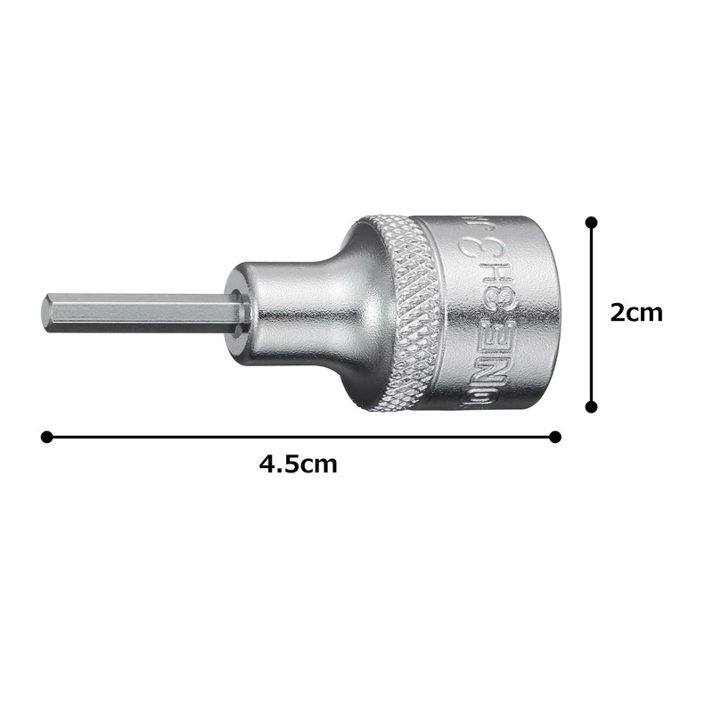 Tone Hexagon Socket HP3H-03 Drive Angle 0.3 inch (9.5 mm)