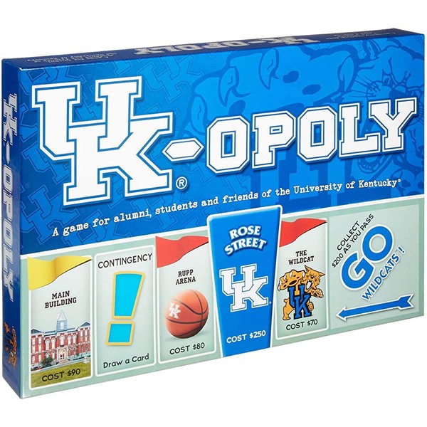 Late for the Sky University of Kentucky Monopoly Blue, White