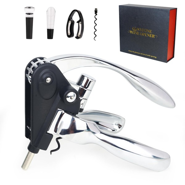 QONYFONE Rabbit Wine Opener Set with Luxury Gift Box, 5-Piece