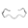 Silverly Women's 925 Sterling Silver Curved Wavy Wave Zig Zag