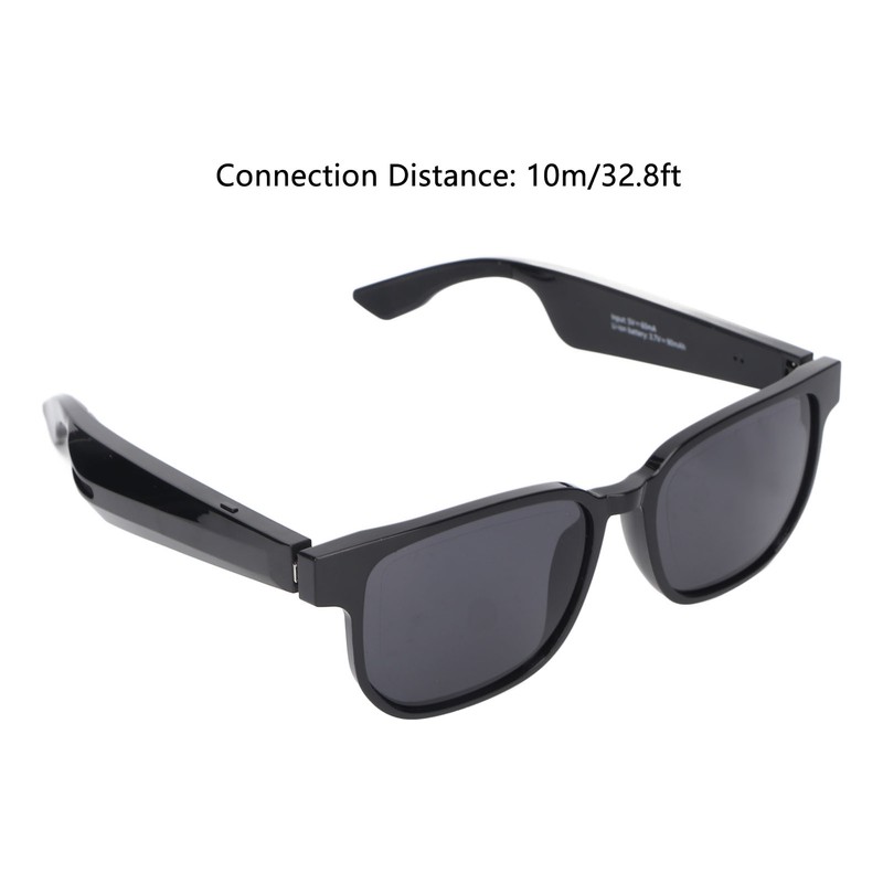 Bluetooth Audio Sunglasses Voice Control Open Ear Style Adjustable Volume