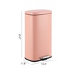 happimess HPM1011F Curtis 8-Gallon Step-Open Trash Can, Fingerprint Resistant, Modern,