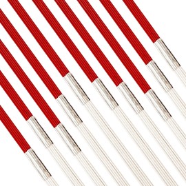 Red and White Mizuhiki Set of 5, 17.7 inches (45 cm), Set of 10