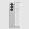 Design Skin (신세계김해점)( 갤럭시 Z폴드5 ) 피닉스 에어 스트랩-클리어/화이트 ITM34578
