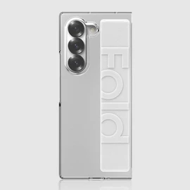 Design Skin (신세계김해점)( 갤럭시 Z폴드5 ) 피닉스 에어 스트랩-클리어/화이트 ITM34578 (Sinsaegae Gimhae Store) (Galaxy Z Fold 5) Phoenix Air Strap - Clear/White ITM34578