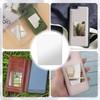 InnoHHustle 4pcs Mirror Decal - Adhesive Rectangular Smartphone Charm, Flat
