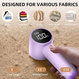 Peiyuu Fabric Shaver, Lint Remover Rechargeable, Electric Portable Sweater Defuzzer