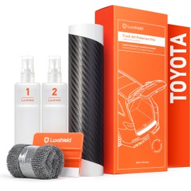 Luxshield Car Bumper Protector Set for Toyota RAV4 4 (IV) A4 I 2013-2018 - Rear Bumper guards for cars, anti scratch, Paint Protector For Sill Lip - Carbon Black