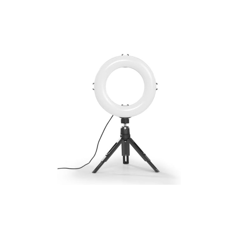 Hama Anillo de luz LED con trípode para teléfono móvil