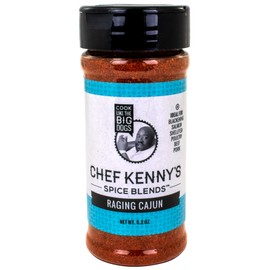 Chef Kenny Gilbert's Ultimate Spice Blend Raging Cajun Seasoning, No GMO, Gluten Free, Low Sodium Seasonings, 5.2 oz