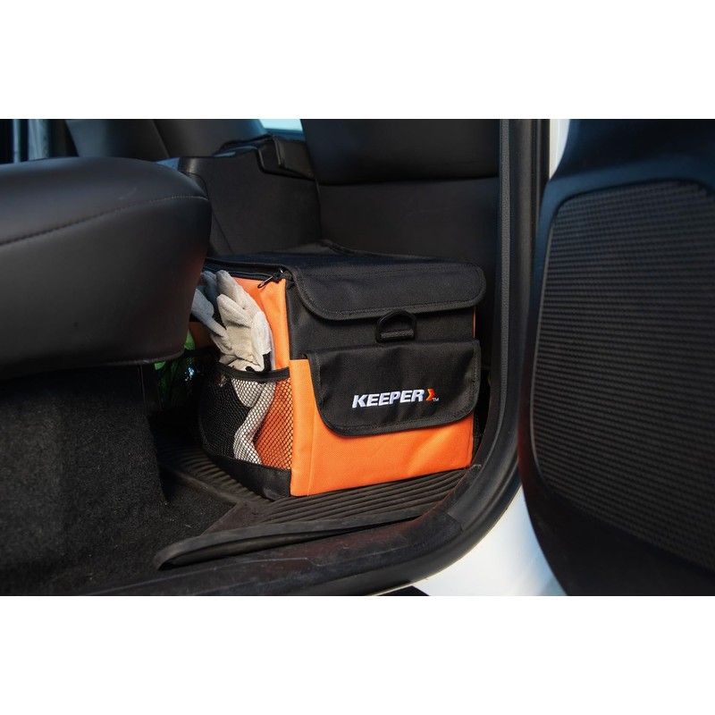 KEEPER Portable Trunk Organizer, 19L, Car Organizers and Storage, Non-Slip
