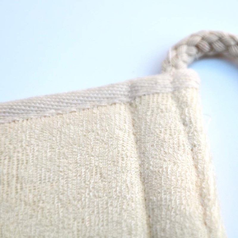 Luffa Exfoliating Back Scrubber for Shower, Double Side Scrubbing Strap,