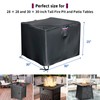 Saking Square Fire Pit Cover 600D Waterproof for Propane Fire