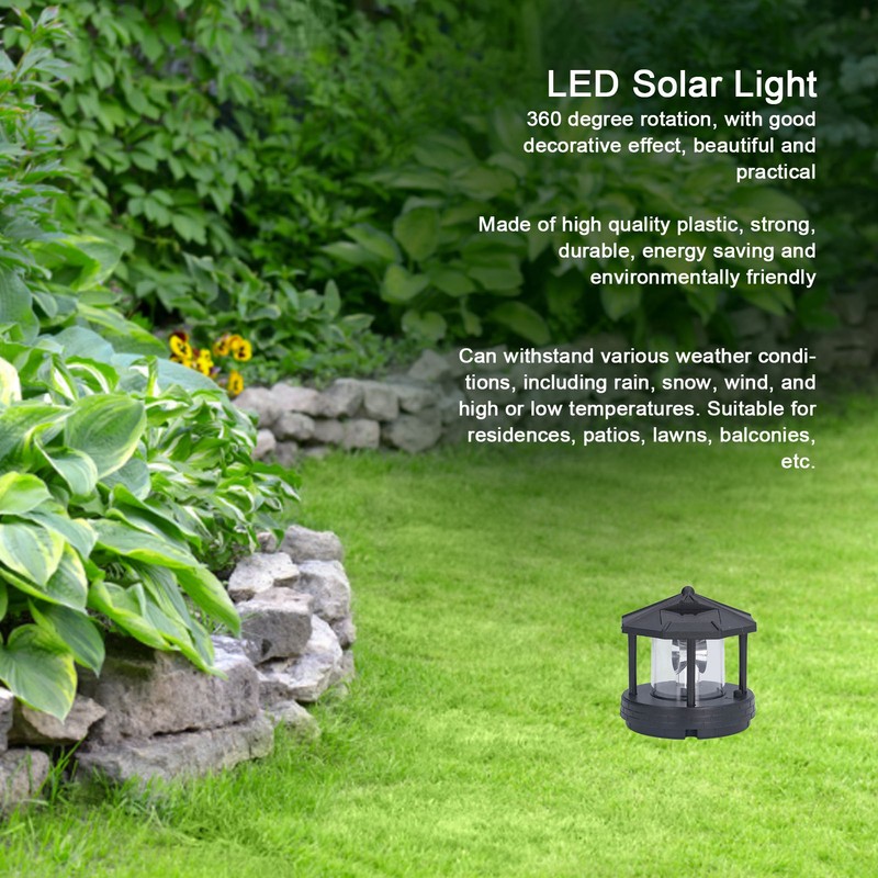 LED Solar Light Unique Tower Design 360 Degree Rotation Energy