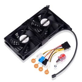 euroharry Graphics Card Fan 2 x 92 mm High Air Flow Fan PCI Holder Cooler GPU Fan Supports 5 V, 7 V, 12 V Supports Motherboard Sys_Fan Interface