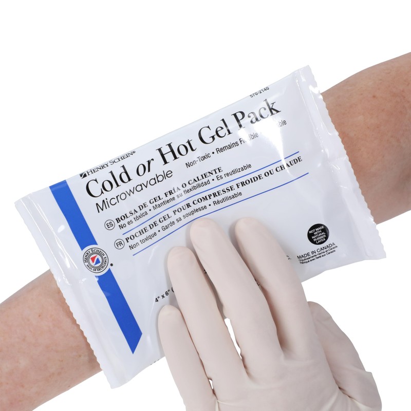 Henry Schein Reusable Hot and Cold Gel Packs, 4" x