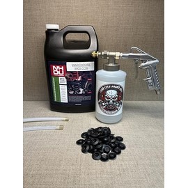 Gal NH Oil Mouse Out Undercoating, Pro Undercoating Gun, 2 Wands, 1 White Quart Bottle, 50 Rust Plugs