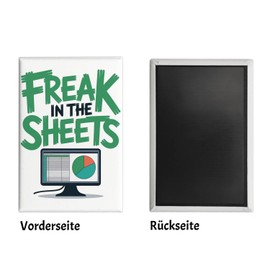 Freak IN The Sheets Souvenir Magnet for IT Professionals Excel Funny Souvenir Magnet for Office - Technology Humour