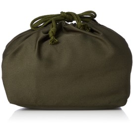 Tatsumiya Krenze Antibacterial Lunch Drawstring Bag, Made in Japan, Moss Green, Gusset Approx. 7.1 x 4.3 x 4.9 inches (180 x 110 x 125 mm)