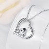 TANGPOET Penguin Gifts 925 Sterling Silver Penguin Necklace Heart Pendant