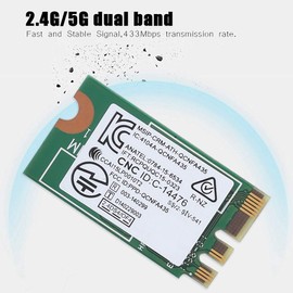 ciciglow PCI-E Network Card DW1810 2.4G/5G Dual-Band 433Mbps 802.11a/b/g/n/ac PCI-E WiFi Card Bluetooth 4.1 Wireless Network Card for ASUS///Dell