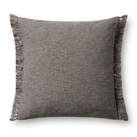 Loloi Magnolia Home by Joanna Gaines Jett Collection PMH0063 Grey 22'' x 22'' Cover Only Pillow
