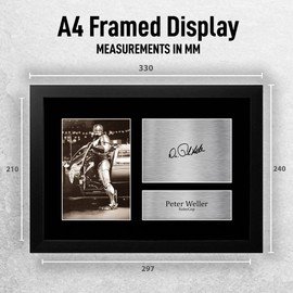 HWC Trading FR A4 Peter Weller RoboCop Gifts Printed Signed Autograph Picture for Movie Memorabilia Fans - A4 Framed