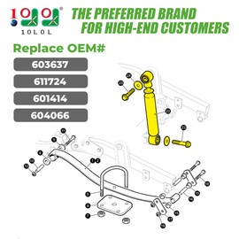 10L0L Golf Cart Shock Absorber Kit for EZGO RXV Gas and Electric and 2Five Electric 2008-2013, 2 Pack Rear Shocks Replace OEM 603637 611724