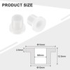 sourcing map 12pcs Flanged Sleeve Bearings Plastic Bushings ID 8mm