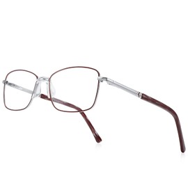 RB. Pilot Reading Glasses for Women Blue Light Blocking Computer Glasses Spring Hinge Readers Metal Frame Acetate Legs