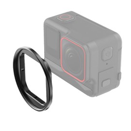for Insta360 Ace Pro Aluminum Lens Filter Adapter Ring Holder for 49mm Filters, Universal Stackable Mount with Secure Locking, Action Camera Accessories
