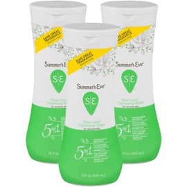Summer's Eve Aloe Love Cleansing Wash, 15 Fl Oz,Pack of 3