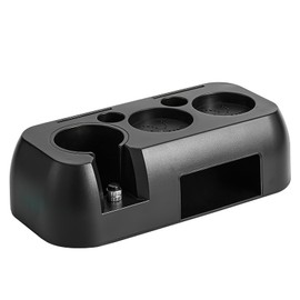 Espresso Tamping Station, Espresso Knock Box for 51/54 /58mm Espresso Machine Accessories, Espresso Coffee Organizer Box for Countertop, Plastic Coffee Stand Base