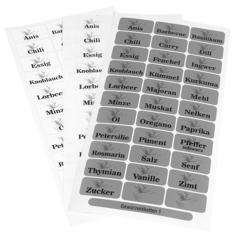 Spice Labels, Stickers, Spices, Labels, Storage Labels, 33 x 17