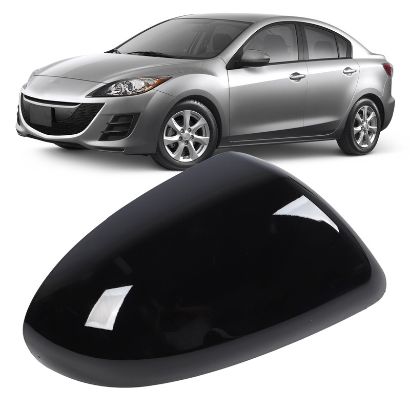 Side Mirror Cover Plastic Weather Resistant Exterior Rearview Mirror Cover