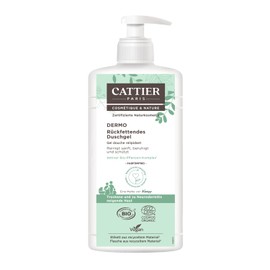 CATTIER Paris Dermo Replenishing Shower Gel – Water Cress & Aloe Vera – Gently Cleans, Soothes and Protects Dry to Very Dry, Stressed and Prone to Neurodermatitis Skin – 500 ml