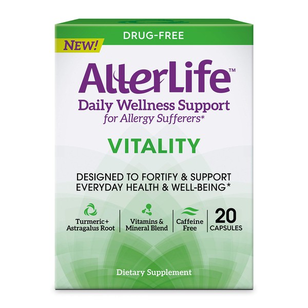 Allerlife Vitality Capsules, Daily Dietary Supplements for Everyday Health & Well-Being - 20 ct