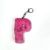 Alphapals® 4" Plush Letter P Keychain - Color: Ruby Red