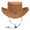 URBAN 5884 Cowboy Hat Genuine Leather Suede Western Hat Made
