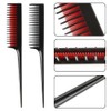 3 Pcs Hairdressing Back Combing Triple Teasing Comb Hairdressing Back