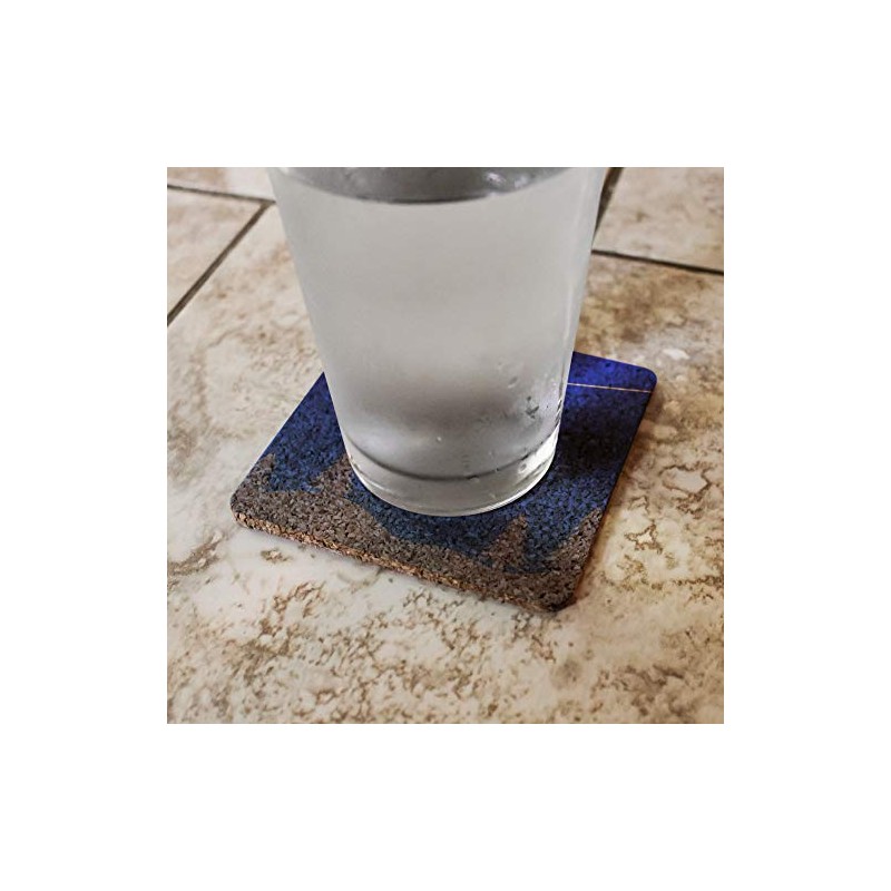 Skiing Ski Lift Symbol in Snow Low Profile Novelty Cork