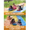 Sloosh 22.5ft x 82in Waves Triple Lawn Water Slide,Heavy Duty