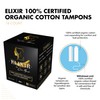 Elixir by Cocó March Certified Organic Cotton Tampons Hypoallergenic Biodegradable