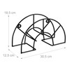 Relaxdays Hose Pipe Holder, for 45 m 5/8" Hosepipe, Wall-Mounted