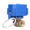 Motorized Ball Valve Brass Straight Pipe Pressure Device with Switch