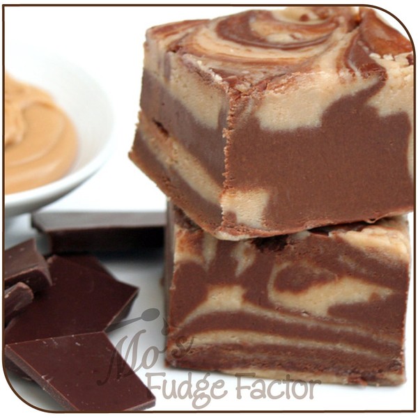Mo's Fudge Factor, Chocolate Peanut Butter Fudge 32 Ounces