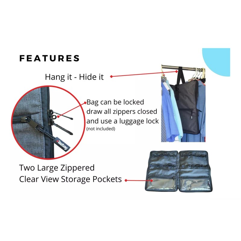 Razbag Bolsa Portatil Con Cerradura Para Guardar Productos De Salud