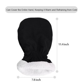 Funda de mano para brazo y muñeca para mantener el calor, guantes de yeso, accesorios protectores para heridas y quemaduras, 1 unidad (negro)